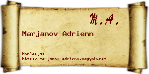 Marjanov Adrienn névjegykártya